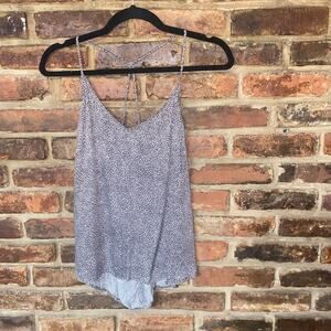 Oysho Brown Cream Leopard Animal Print Strappy Tank Top Women's Size Small